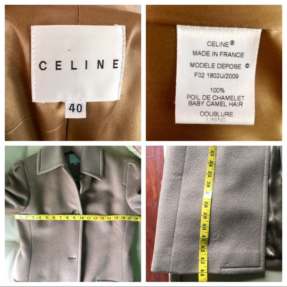 Celine Camel Hair Trench Coat Size 40 FR - Picture 6 of 8